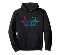 Pulso Musical DJ Turntables con Club Beat en la Vida Nocturna Sudadera con Capucha
