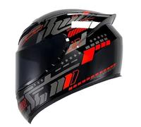 Pulso Rojo | Casco de Moto Integral con Visor Solar | Unisex Hombre y Mujer Homologado ECE 22.06 Red Pulse,M