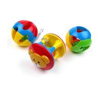 pulunto Juguete de bola de loro con campana, rompecabezas interactivo de campana, juguete de bola de juguete, accesorio de jaula de pájaros, centro de juegos, actividad de gimnasio colgante