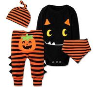 Puluole Disfraz Halloween Bebé, Conjunto Calabaza, Pijama Recién Nacido, Mi Primer Halloween, Traje Niño Niña