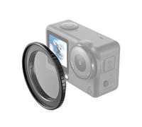 PULUZ Adaptador de filtro de 49 mm para cámara de acción DJI Osmo Action 6, soporte de filtro de marco protector