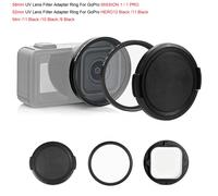 PULUZ Anillo adaptador de filtro de lente UV de 58mm/52mm y cubierta de lente para GoPro MISSION 1/1 PRO/GoPro HERO12 Black/11 Black Mini/11 10 9 Black HERO12 11 10 9 Black