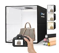 PULUZ Caja de Luz Fotografía 40cm, Caja de Luz para Fotos con 160 Luces LED Regulables de 3 Temperaturas de Color +12 Fondos Fotográficos para Fotografía de Productos