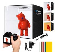 PULUZ Caja de Luz Fotografía 50x50x50cm, Estudio Fotografico con Temperaturas de 3 Colores Ajustables 160pcs LED &12 Fondos para Fotografía de Productos