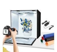 PULUZ Caja luz Fotografia 40CM Regulable Regulable para Productos Comerciales Artículos de Venta en Línea con Tela Suave 2 Tablero de luz de 64 Cuentas y 3 Colores de PVC / 3 Fondos no Tejidos