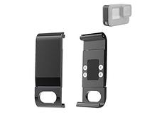 Puluz Cubierta de batería de Puerta Lateral de Metal para GoPro Hero 9 Negro reemplazo, aleación de Aluminio extraíble Funda Protectora, Cámara Vlog Accesorios (Negro)
