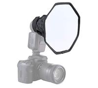 PULUZ Difusor de flash para Speedlight, 8 pulgadas/20 cm, estilo octángulo, plegable, mini difusor de luz de flash suave, caja de luz pequeña con bolsa de almacenamiento compatible con Canon, Nikon,