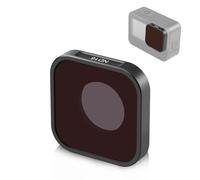 PULUZ Filtro de lente ND16 para cámara de acción para GoPro Hero 12 Black/Hero 11 Black/Hero 11 Black Mini/Hero 10 Black/Hero 9 Black, vidrio óptico HD multicapa/marco de aluminio ultra delgado para