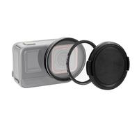 PULUZ Filtro de lente UV de 52 mm compatible con Insta360 Ace Pro con anillo adaptador de lente y cubierta de lente, juego de filtros de cabeza de lente de cámara