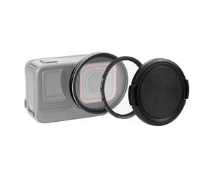 PULUZ Filtro de lente UV de 52 mm compatible con Insta360 Ace Pro con anillo adaptador de lente y cubierta de lente, juego de filtros de cabeza de lente de cámara