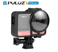 PULUZ Funda de marco de plástico con protector de lente para Insta360 One RS 360 Edition Funda protectora
