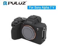 PULUZ Funda de silicona suave con textura de lichi para cámara Sony Alpha 7 V 2025, funda protectora para cámara ILCE-7M5 Camouflage