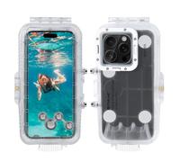 PULUZ Funda Impermeable de 40 m para iPhone 16 Pro, Cubierta Profesional de Buceo Submarino para fotografía y Video 16 Pro(no para is26)