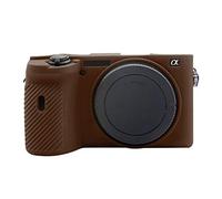 PULUZ Funda protectora de silicona suave para Sony A6600 / ILCE-6600, antiarañazos, ajuste delgado, silicona suave, protector de piel (café)