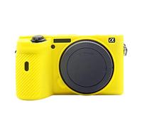 PULUZ Funda protectora de silicona suave para Sony A6600 / ILCE-6600, antiarañazos, ajuste delgado, silicona suave, protector de piel (amarillo)