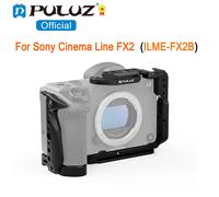 PULUZ FX2 jaula de cámara de vídeo de Metal para Sony Cinema Line FX2, cámara de ILME-FX2B estabilizador de aleación de aluminio marco de expansión de zapata fría Negro