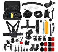 PULUZ Kit de Accesorios para Cámara de Acción 50 en 1 para Insta360 X5 X4 X3 / GoPro HERO13 12 11 10 Black / DJI y Otras Cámaras Deportivas