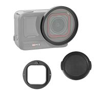 PULUZ Kit de anillo adaptador de filtro de lente UV para Insta360 Ace Pro 2, con tapa de lente de acción de cámara de acción de 52 mm, accesorios para Ace Pro 2