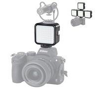 PULUZ - Luz LED de vídeo con 3 zapatas frías, luz de vídeo LED 49 3 W regulable con rosca de 1/10.2 cm para Canon, Nikon, para cámaras Sony y otras cámaras réflex digitales