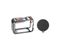 PULUZ Metal Dual Opening Camera Cage for Osmo Action 6 Protect Frame with Silicone Lens Cap