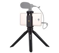 Puluz Mini trípode para teléfono móvil, trípode de bolsillo con abrazadera para teléfonos inteligentes