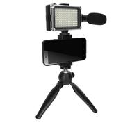 Puluz Pack Vlog con trípode plegable, micrófono y foco LED,