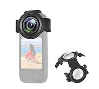 Puluz Protector de lente compatible con Insta360 X3, protector de lente de vidrio óptico mejorado, cubierta protectora antiarañazos, accesorios de cámara de acción 360