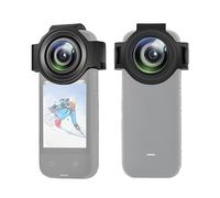 PULUZ Protector de lente de vidrio óptico mejorado para Insta360 X3, cubierta protectora de lente de alta transparencia del 98% para Insta360 X3, impermeable, a prueba de polvo, tapa de lente