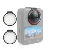 PULUZ Protectores de lente premium para DJI Osmo 360 Optical 10H Protector de lente de vidrio templado, cubierta protectora HD, a prueba de polvo, resistente a los arañazos, accesorios de tapa de