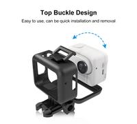 PULUZ PU866B Funda protectora para cámara deportiva, carcasa antigolpes de ABS con soporte de base para Insta360 GO 3 Mini