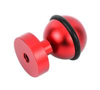 PULUZ Soporte adaptador de cabeza de bola de aluminio CNC para DJI Osmo Action, GoPro HERO7 /6/5 /5 Session /4/3+ /3/2/1, Xiaoyi y otras cámaras de acción, diámetro: 2,5 cm (rojo)