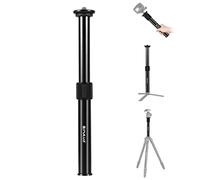PULUZ Soporte de cámara DSLR para extensión de metal, barra de extensión de trípode poste de ardán de extensión monopie de mano 3/8 1/4 tornillo de telescópica poste de extensión (19cm ajustar a 30cm)
