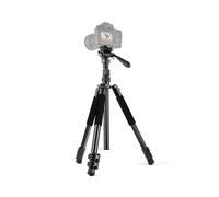 PULUZ Trípode de Vídeo Profesional de 1,6 M con Plegado Inverso y Cabezal de Arrastre Fluido para Actividades Al Aire Libre