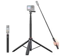 PULUZ Trípode Invisible Selfie para Insta360 X3 X4 Ace Pro, Todo en uno, Vlog Live Streaming para GoPro Hero 13, 12, 11, 10, 9, 8, 7, 6, 5, Sjcam, AKASO y Otras cámaras de acción
