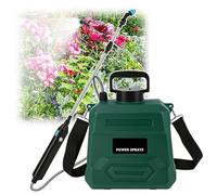 Pulverizador A BateríA,EléCtrico De Mochila Para JardíN,Con 4 Presiones PulverizacióN Ajustables,Lanza TelescóPica,3 Boquillas Correa El Hombro,Mango Recargable,Ideal Patios,CéSpedes Jardines(5L,Green