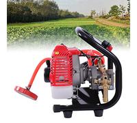 Pulverizador a presión de gasolina portátil para jardín, 26 CC, 0,9 CV, 2 tiempos, acero inoxidable, pulverizador para plantas, con manguera de alta presión y pistola pulverizadora para protección de