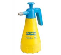 Pulverizador a presión Gloria Hobby 100, 1 L, pulverizador Manual para Cuidado de Plantas y protección de Plantas, jeringa de presión Manual de 3 Bares con Boquilla de latón Ajustable, válvula de