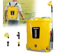 Pulverizador a presión inalámbrico de 20 L, 100 PSI, compatible con Dewalt 20 V, pulverizador trasero con 4 boquillas, 5,3 galones para jardín, pulverización y limpieza (sin batería)