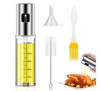 Pulverizador Aceite de Oliva,Pulverizador Aceite Pulverizador Aceite y Vinagre Spray,Aceitero Dispensador Spray de Aceite Vinagre,con Sazonador Tarro,Pinceles y Embudo,para Cocinar,Ensalada,Freir,BBQ