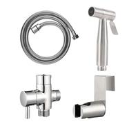 Pulverizador bidé, pulverizador de inodoro, Accesorio de rociadores de inodoro, Acero inoxidable bañera portátil de fijación accesorios de limpieza de la manguera de presión de agua para