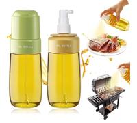 Pulverizador de Aceite,2 PCS 220ml Pulverizador de Aceite para Cocinar, Botella Dispensadora de Aceite de Oliva,Accesorios Cocina,para Freidora de Aire, Ensaladas, Barbacoas