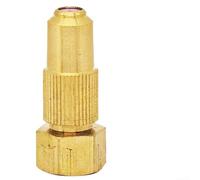 Pulverizador de agua de latón resistente con múltiples ajustes de flujo y puntas intercambiables para un riego eficiente del huerto y cuidado del vehículo (1.2 agujeros)