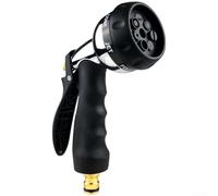 Pulverizador de agua de metal de 7 patrones con boquilla de rotación completa para necesidades flexibles de limpieza de jardines y vehículos