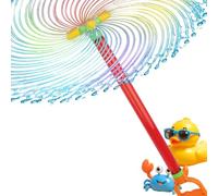 Pulverizador de agua, divertido verano giratorio 360 ° | pulverización de agua de fuegos artificiales para niños, perfecto para niños, adultos, familia y patio trasero, jardín, camping, picnic y