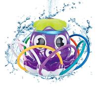 Pulverizador de agua exterior para niños | Aspersor con forma de pulpo con 8 oscilantes - Juguete de jardín para niños a partir de 3 años playa piscina