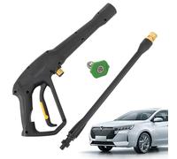 Pulverizador de alta presión para manguera de jardín - Cabezal de pulverización de acoplamiento rápido,Manguera delantera con 140 para jardín, césped y coche