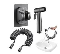 Pulverizador de bidé - Acero inoxidable de larga duración, diseño artístico ergonómico de agua, solución de limpieza fiable a prueba de fugas, accesorio de higiene cómodo, uso moderno para el cuidado