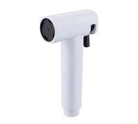 Pulverizador de bidé ajustable, boquilla de alta presión para limpieza de inodoro, cabezal de ducha de 2 modos con flujo fuerte, spray de plástico fácil de instalar para baño, lavado de autos (blanco)