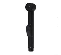 Pulverizador de bidé de inodoro de mano ABS negro palanca de encendido y apagado de 12 pulgadas compatible con manguera Shattaf enjuague multiusos cabezal de pulverización fácil instalación accesorio
