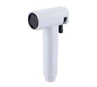 Pulverizador de bidé de inodoro de mano con boquilla de cabezal de ducha ajustable para limpieza de baño, accesorio de bidé portátil compatible con manguera estándar G1/2, Shattaf (blanco)